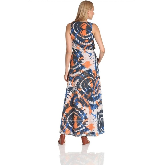 Vince Camuto Tritik Button Down Maxi - Picture 3 of 6